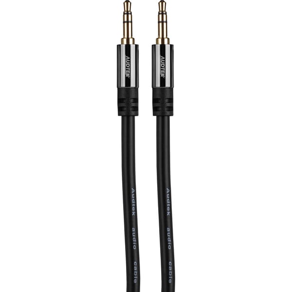 Main product image for Audtek 35SMC-6 6 ft. Premium Slim 3.5mm Stereo Male to Male Dual Shielded Audio Cable 24 AWG BC181-921